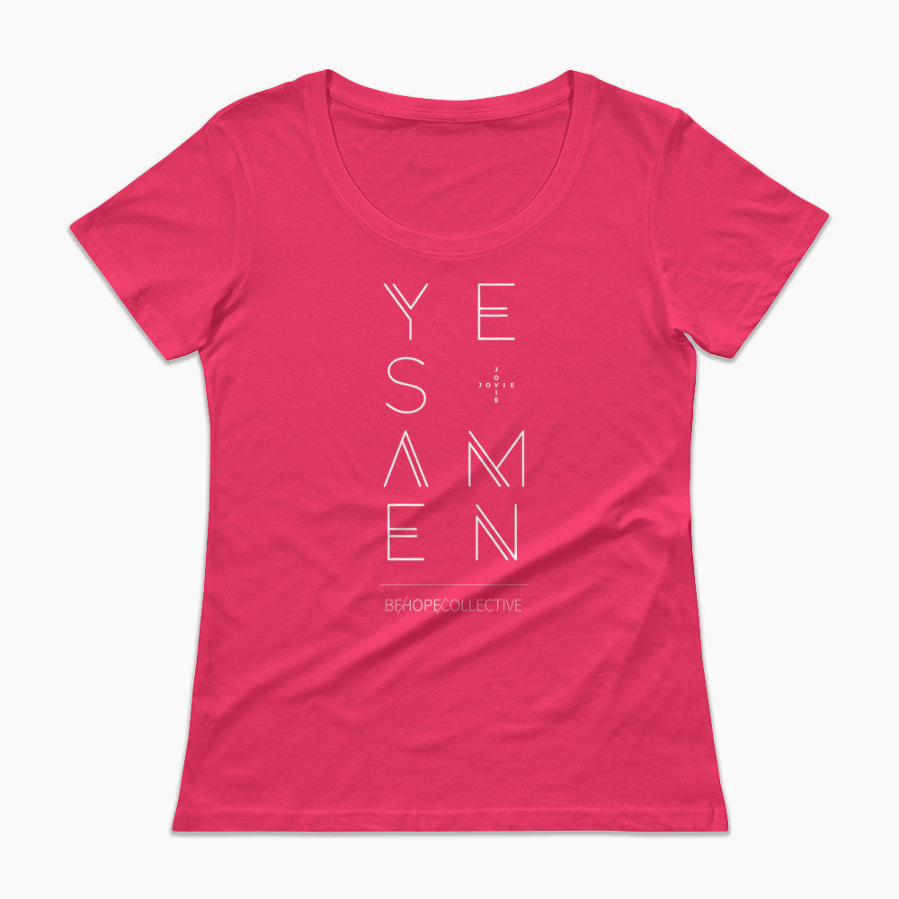 Yes & Amen (Jovie) Ladies' Scoopneck T-Shirt